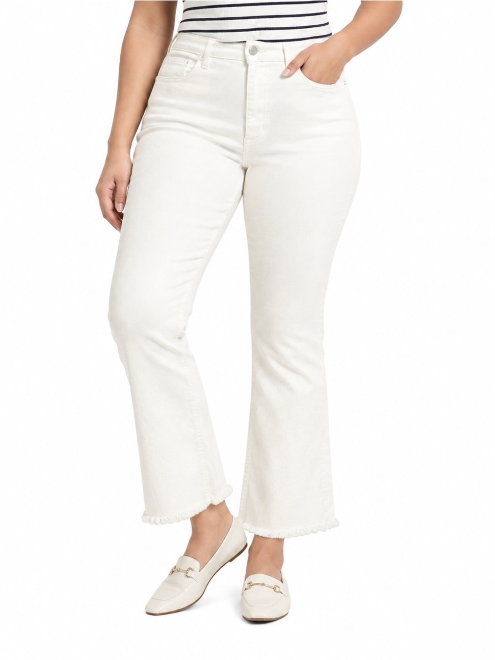 Universal Thread Women's High-Rise Kick Flare Jeans Cloud White Size 22